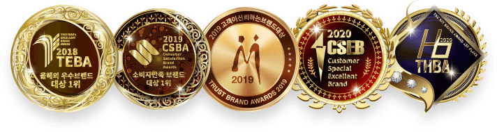 수상 인증 뱃지 상단